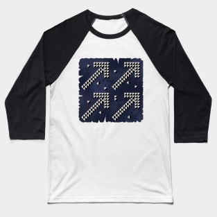 Black white arrows Baseball T-Shirt